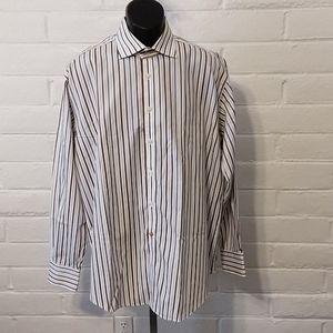 Thomas Dean dress shirt extra large with flip cuff